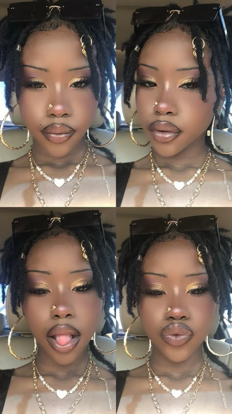 #locs #blackwomenwithlocs #beauty #makeup #pretty #prettywomen #sky #valentines #valentinesday #beautifulblackwomen #melanin #90sfashion Edgy Style Summer, Natural Locs, Makeup Fails, Glam Aesthetic, Makeup For Black Skin, Brown Skin Makeup, Alternative Makeup, Cool Makeup Looks, Makeup Mistakes