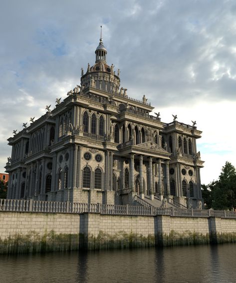 Gothic Palace Gothic Palace, Castles France, Gothic Castle, Types Of Architecture, Dark House, Chateau France, Gothic Architecture, Palace, Louvre