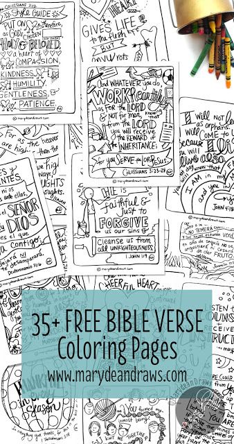 Verse Coloring Pages, Bible Verse Coloring Page, Learn The Bible, Scripture Coloring, Bible Verse Coloring, Bible Printables, Spanish And English, Kids Bible, Bible Study For Kids