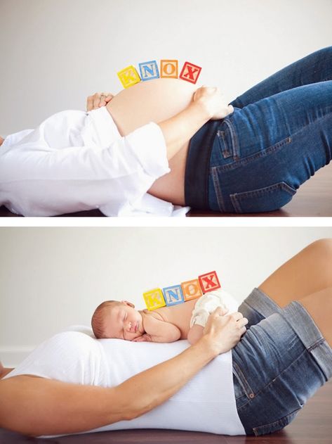 90 Before & After Pics Of Mothers Going Through The Most Beautiful Transformation Baby Fotografie, Dress Sets, Foto Baby, Maternity Poses, Foto Tips, Baby Reveal, Pregnant Woman, Baby Time, Naha