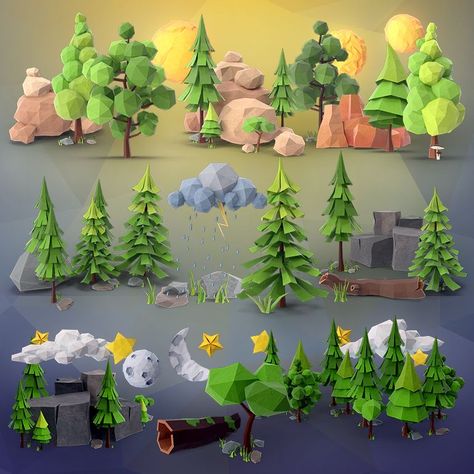 Collections of PNG Images & PSDs Available for Download | PixelSquid... Low Poly Forest, Minecraft Banner, Minecraft Banner Designs, Banner Designs, The Low, In The Forest, Low Poly, The Forest, Png Images