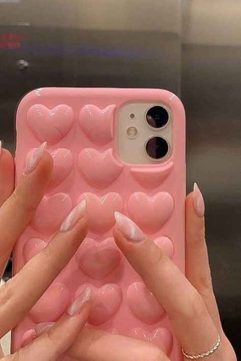 Pink iPhone Case Phone Cases Pink Iphone 13, Iphone 13 Mini Pink Case, Red Heart Phone Case, Holographic Heart Phone Case, Pink Heart Phone Case, Pink Iphone Cases, Pink Iphone, New Phones, Cute Phone Cases