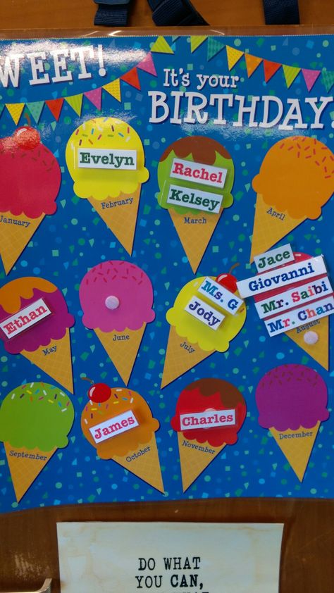 Happy Birthday Charts For Classroom, Creative Birthday Charts For Classroom, Birthday Charts For Kindergarten, Birthday Charts For Preschool, Birthday Chart For Preschool, Deco Classroom, Birthday Calendar Classroom, Family Crafts Preschool, Birthday Poster Diy