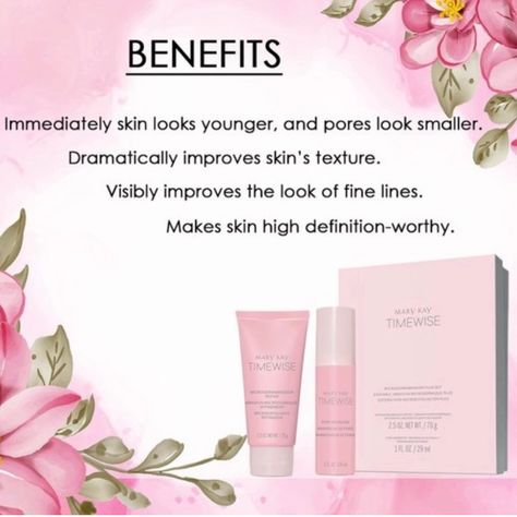 Get The Look Of Smoother, Younger Skin And Significantly Smaller Pores. With The Timewise Microdermabrasion Plus Set, You Get The Same Instant Polishing Benefits Of Timewise Microdermabrasion Refine Paired With A Powerful Timewise Pore Minimizer. This Set Dramatically Improves Skin’s Texture And Visibly Transforms The Look Of Skin, Creating A Flawless-Looking Complexion. With Just One Use, Fine Lines Instantly Appear Less Noticeable, And Pores Appear Smaller. Suitable For All Skin Types And Skin Mary Kay Microdermabrasion, Mary Kay Microdermabrasion Set, Mary Kay Inspiration, Gel Face Moisturizer, Mary Kay Timewise Repair, Mary Kay Gifts, Mary Kay Marketing, Mary Kay Party, Mary Kay Pink