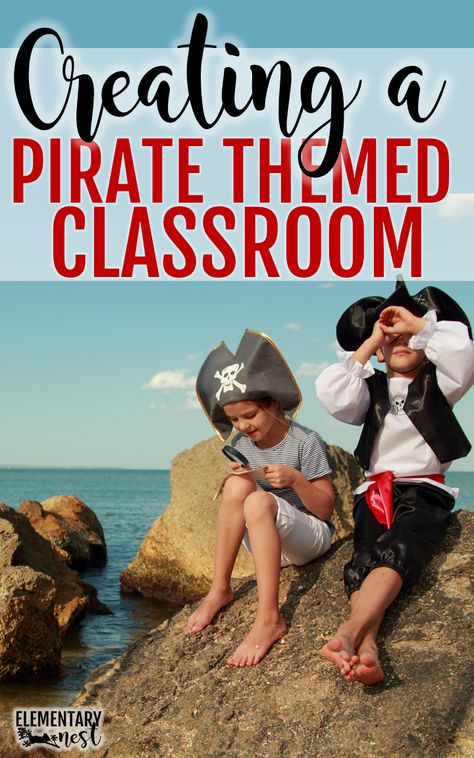 Free Behavior Chart, Pirate Items, Pirate Door, Pirate Theme Classroom, Pirate Classroom, Classroom Decor Ideas, Comfortable Reading Nook, Book Bin Labels, Pirate Activities