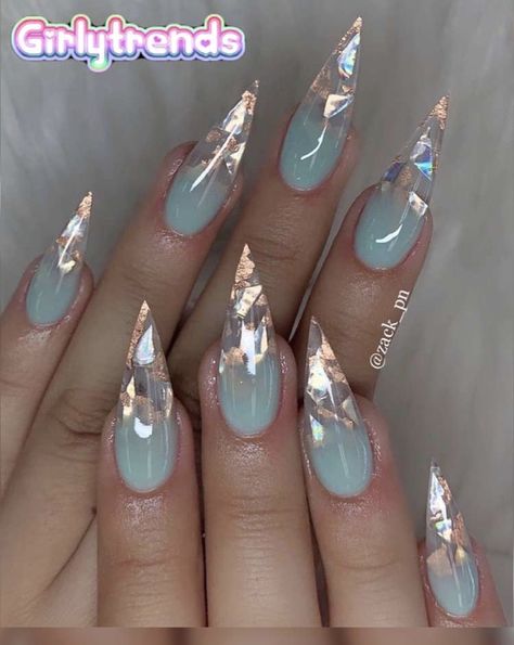 Long Nail Art, Funky Nail Art, Stiletto Nail Art, Nice Nails, Stiletto Nails Designs, Her Nails, Ombre Nail Designs, Nails 2020, Coffin Nails Designs