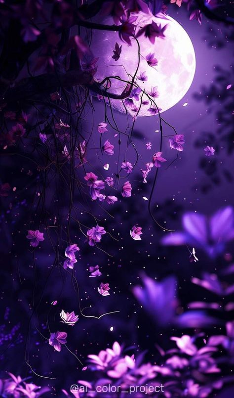 Purple Sakura Wallpaper, Pretty Purple Backgrounds Wallpapers, Aesthetic Purple Moon Wallpaper, Purple Pretty Wallpaper, Beautiful Wallpaper For Phone Pretty, Purple Moon Aesthetic, Purple Phone Wallpaper, Purple Galaxy Wallpaper, Violet Sky