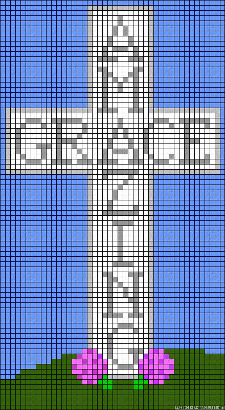 Crochet Blanket Cross, Cross Perler Bead Pattern, Bible Pixel Art, Cross Alpha Pattern, Plastic Canvas Cross Patterns Free, Christian Perler Bead Patterns, Christian Pixel Art, Christian Cross Stitch Patterns Free, Christian Crochet