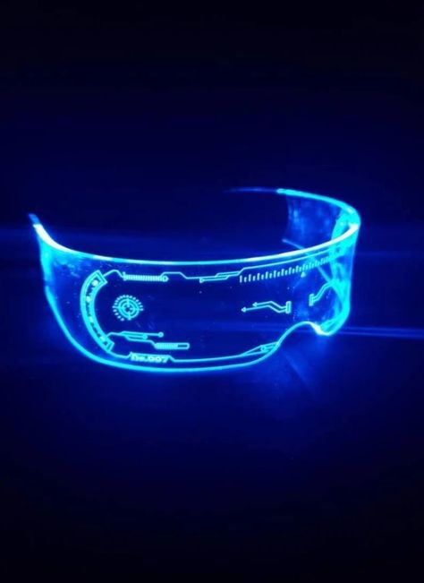 Led Visor Glasses, Glow Glasses, Cyberpunk Glasses, Techwear Girl, Cyberpunk Accessories, Cyberpunk Costume, Futuristic Glasses, Glowing Glasses, Cyberpunk Outfit