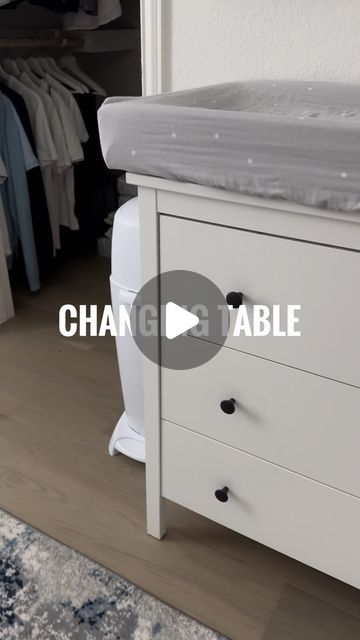 Anastasia on Instagram: "You don’t need to spend a thousands dollars to set up a changing table or nursery for your newborn baby. #ikea #nursery #baby #changingtable #newborn #baby #babygirl #family #diy" Ikea Change Table, Postpartum Bedside Table, Diy Changing Table Topper, Nursery Layout Ideas Floor Plans, Ikea Hack Changing Table, Nursery Corner Ideas, Changing Table Organization Ideas, Small Nursery Ideas Space Saving, Diy Baby Changing Table