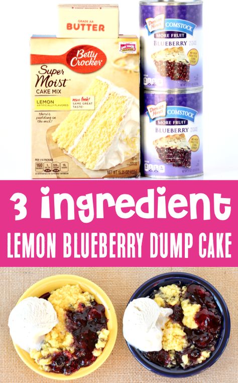 Lemon Blueberry Crockpot Dump Cake, Lemon Dump Cake With Cream Cheese, Blueberry Cheesecake Dump Cake, Crockpot Baking, Lemon Blueberry Dump Cake, Crockpot Cakes, Lemon Cake Mix Recipes, Lemon Cream Cheese Dump Cake, Blueberry Cheesecake Cake