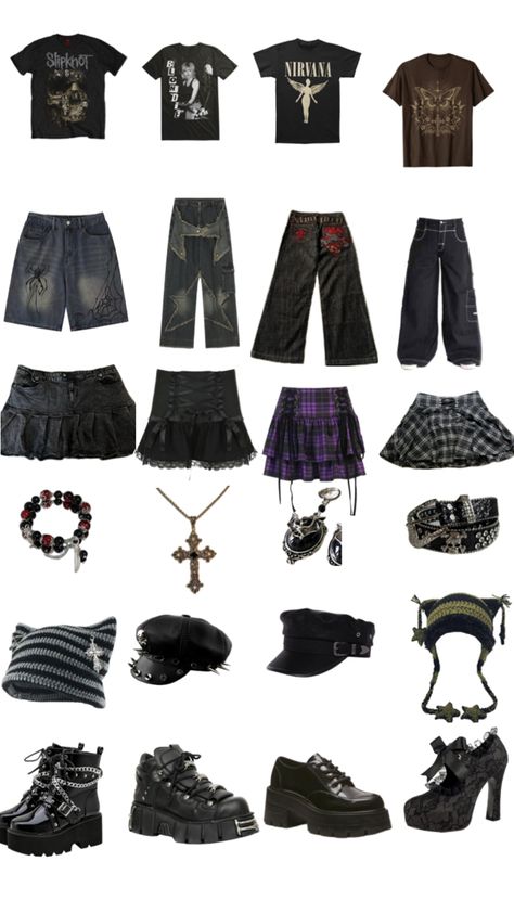 Forestcore Outfit, Y2k Clothing, Gothic Outfits, Goth Outfits, Really Cute Outfits, Casual Style Outfits, Lookbook Outfits, Dream Clothes, Retro Outfits