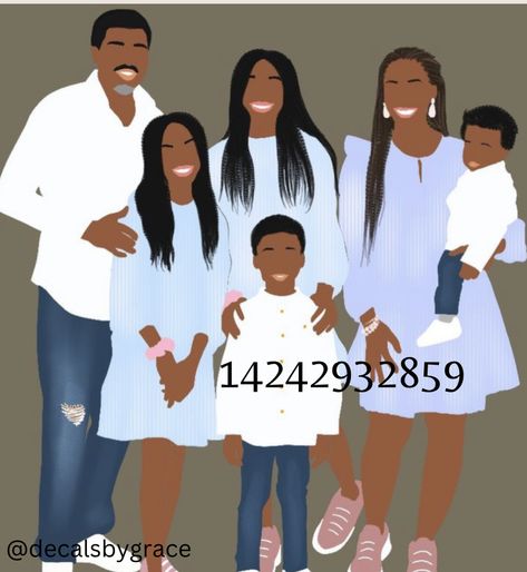 Roblox Family Portrait Codes, Black Bloxburg Family, Bloxburg Family Picture Codes Black, Family Decals Berry Ave Black, Bloxburg Decals Black Family, Black Family Art Codes, Bloxburg Family Decals Black, Bloxburg Black Family Picture Decal Codes, Black Family Cartoon Codes