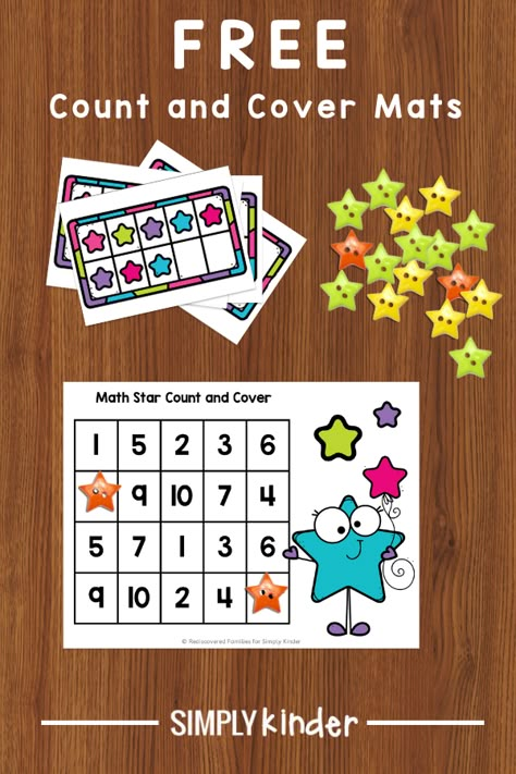 Counting In Kindergarten, Kindergarten Numeracy, Fun Math Centers Kindergarten, Counting Practice Kindergarten, Number Centers, Free Math Centers Kindergarten, Counting Centers For Kindergarten, Math Centers For Preschool, Cardinality Kindergarten Activities