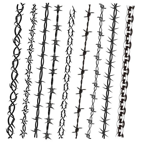 Fake Barbed Wire Tattoo for Men Women, Black Barb Wire Temporary Tattoos Pamela Anderson Costume Fake Arm Tattoo Stickers,9-Sheet Tattoo Wire Barbed, Around Arm Tattoo For Men, Barb Tattoo Wire, Flower And Barbed Wire Tattoo, Collarbone Tattoo Barbed Wire, Barbed Wire Tattoo Sleeve, Barbed Wire Costume Pamela, Barbed Wire Tattoo Stencil, Barbwire Spine Tattoo