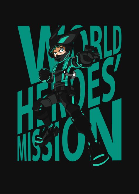 Anime Logos, Tshirt Business, Anime Tshirt, Bad Bunny, Tshirt Design, Izuku Midoriya, Boku No Hero Academia, Hero Academia, My Hero Academia