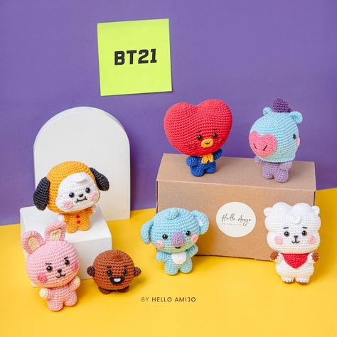 Baby CHIMMY BT21 Amigurumi Crochet Pattern PDF - Etsy Australia Bt21 Crochet Pattern, Amigurumi Bts, Bt21 Crochet, Crochet Bts, Mang Bt21, Chimmy Bt21, Tata Bt21, Crochet Keychain Pattern, Pola Amigurumi