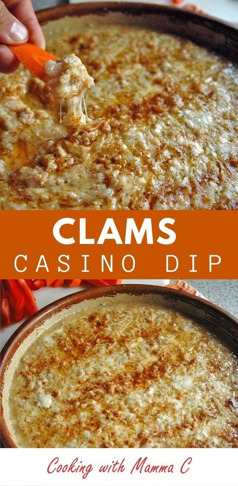 Clams Casino Dip is one of our favorite appetizers! Featuring buttery onions, Italian bread crumbs, Parmesan and mozzarella, it’s always a hit! Clams Casino Dip, Baked Clam Dip, Best Clam Dip Recipe, Clam Appetizers, Clam Dip Recipe, Clam Dip, Italian Bread Crumbs, Clams Casino, Homemade Dips