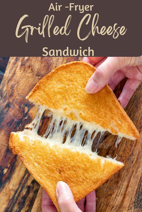 Grilled Cheese Sandwich In Air Fryer, Grilled Cheese In Air Fryer, Swiss Grilled Cheese, Air Fryer Grilled Cheese Sandwich, Mind Recipes, Breads To Make, Air Fryer Grilled Cheese, Jennifer Aniston Salad, Aniston Salad