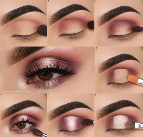 56 Deepest Matte Eye Makeup Looks Ideas For Beginners #makeup #EyeMakeup Hazel Eye Makeup Tutorial Step By Step, Homecoming Makeup Looks For Brown Eyes, Country Makeup Ideas, Easy Eye Makeup Tutorial, Make Up Diy, Matte Eye Makeup, Makeup 2023, Rose Gold Eye Makeup, 2023 Makeup