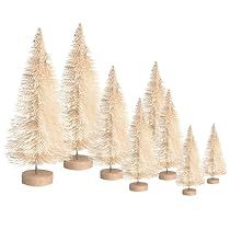 Fake Xmas Tree, Tree For Christmas, Mini Christmas Trees, Fake Christmas Trees, Christmas Village Accessories, Bottle Brush Christmas Trees, Winter Ornaments, Christmas Tabletop Decor, Brush Trees