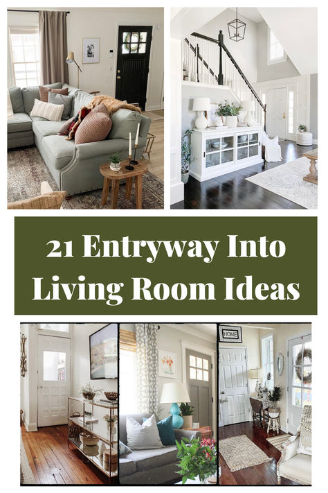 entryway into living room ideas Entrance And Living Room Ideas, Hallway Living Room Ideas, Entryways That Open Into Living Room, Living Room With Front Door Entry And Stairs, Unused Front Living Room Ideas, Open Hallway Living Room, Living Room Entry Way Ideas, Create Hallway In Living Room, How To Create A Foyer In An Open Living Room