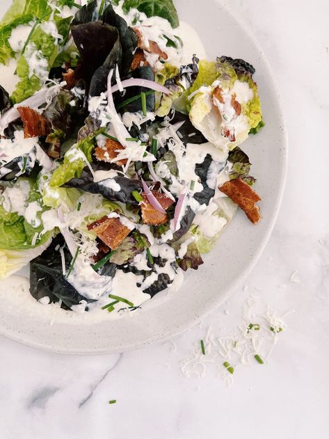 Peppercorn Ranch Salad, Parmesan Peppercorn Dressing, Peppercorn Ranch Dressing, Parmesan Ranch Dressing, Peppercorn Ranch, Peppercorn Dressing, Fancy Grilled Cheese, Ranch Dressing Recipe, Wedge Salad