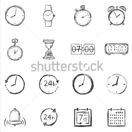 hand drawn clocks Drippy Clock Drawing, Time Drawing Ideas Clock, Time Sketch Clock, Clock Tattoo Design Simple, Simple Clock Drawing, Minimalist Clock Tattoo, Time Drawing Clock, Clock Drawing Simple, Simple Clock Tattoo