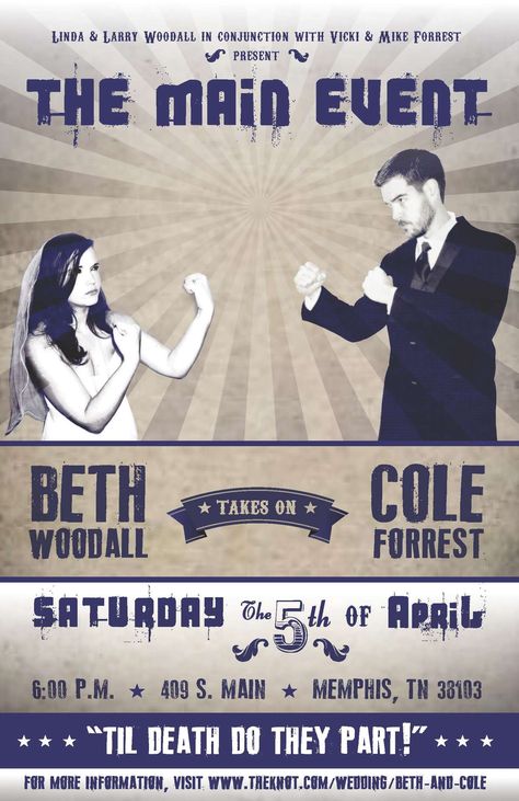 Boxing Wedding Theme, Wwe Wedding Theme, Wrestling Wedding, Wwe Wedding, Heavy Metal Wedding, Dark Purple Wedding, Taylor Wedding, Small Weddings Ceremony, Iowa Wedding