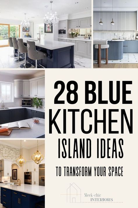 White Kitchen Island Ideas, Colors Kitchen Cabinets, Kitchen Design Layout Island, Cabinet Design Kitchen, Contrasting Kitchen Island, Painted Kitchen Island, Kitchen Cabinets Color Combination, Blue And White Kitchen, Kitchen Cabinet Organizers