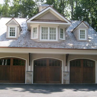 Dormers Design Ideas, Pictures, Remodel, and Decor - page 4 Composite Garage Doors, Brown Garage Door, Garage Door Windows, Carriage House Garage, Garage Door Types, Garage Guest House, Carriage House Plans, Garage Exterior, Garage Apartment Plans