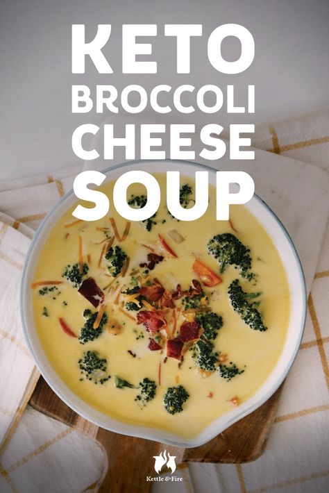 Bone Broth Uses, Fire Recipes, Bone Broth Recipes, Keto Broccoli Cheese Soup, Easy Low Carb Snacks, Fire Chicken, Chicken Bone Broth, Thyme Recipes, Keto Soups