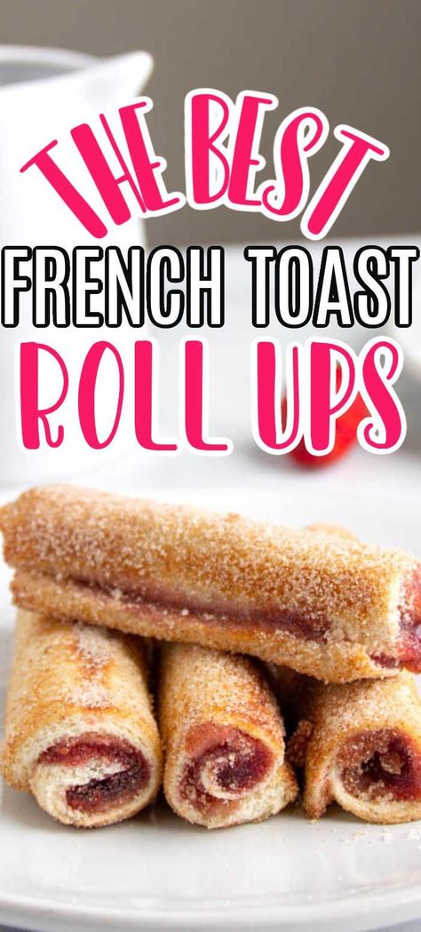 FRENCH TOAST ROLL UPS RECIPE  🍑  𝙍𝙚𝙘𝙞𝙥𝙚 𝙄𝙣 𝙔𝙤𝙪𝙩𝙪𝙗𝙚 𝐕𝐢𝐝𝐞𝐨 𝘿𝙚𝙨𝙘𝙧𝙞𝙥𝙩𝙞𝙤𝙣  🍑 Filled French Toast, Easy Stuffed French Toast, Toast Roll Ups, Strawberry French Toast, Stuffed French Toast Cream Cheese, Easy French Toast Recipe, French Toast Roll Ups, French Toast Rolls, Easy To Make Breakfast