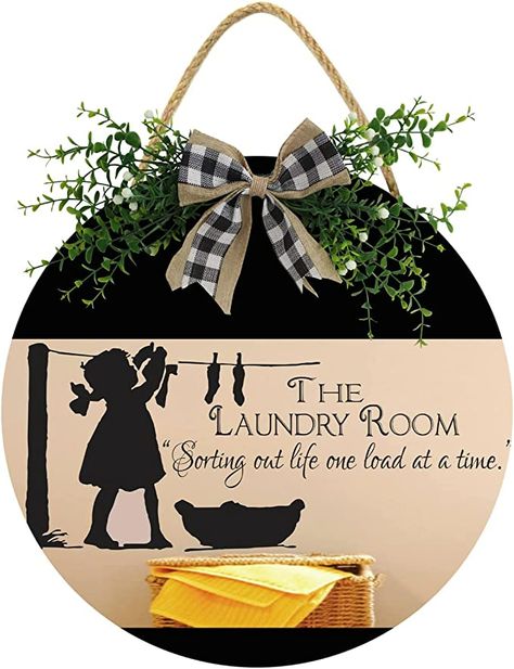 Amazon.com : Laundry Room Help Wanted Rustic Wood Sign Plaque (12"x 12"), Wooden Wall Door Sign with hanger, Vintage Wooden Laundry Room Hanging Sign Decor for Laundry Room Wash House Farmhouse : Home & Kitchen Laundry Room Wreath, Wooden Laundry Room, Decor For Laundry Room, Classroom Cafe, Farmhouse Home Office, Laundry Doors, Laundry Room Wall Decor, Farmhouse Front Door, House Farmhouse