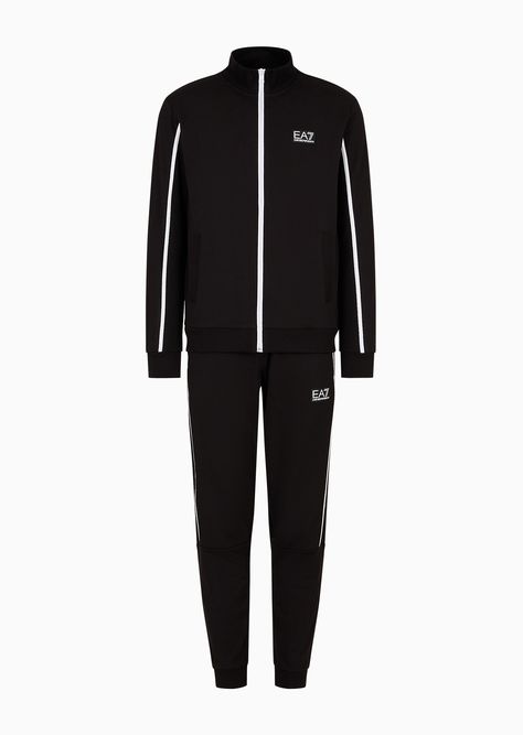 Shop EMPORIO ARMANI Core Identity cotton tracksuit for Man at the official store and browse the Tracksuits collection. Armani Core, Armani Men, Clothes Collection, Official Store, Emporio Armani, Clothes