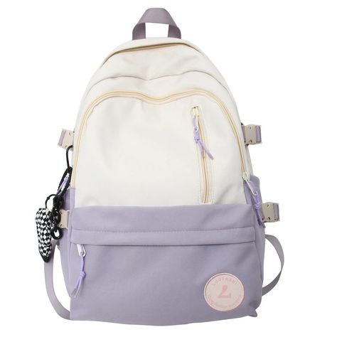 45407874089181|45407874121949 College Laptop Bag, Cute School Bags, College Backpack, School Bags For Girls, Style Preppy, Student Backpacks, Travel School, Cool Backpacks, Purple Bags