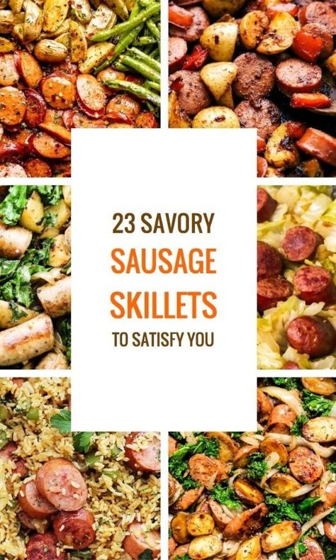 Sausage Skillet Meals, Ground Sausage Skillet Recipes, Dutch Oven Sausage Recipes, Smoked Sausage Recipes Easy Skillet, Sausage Rope Recipes, Chicken Sausage Skillet Recipes, Loose Sausage Recipes, Sausage Skillet Recipes, Sausage Skillet Dinner