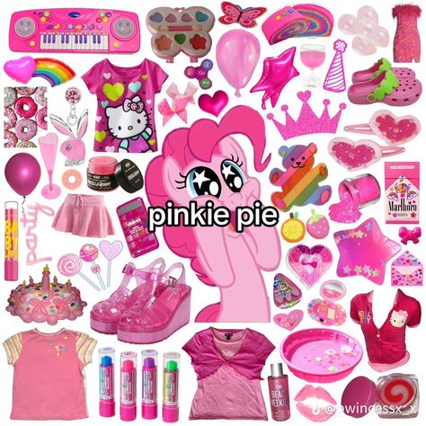 Pinkie Pie Aesthetic Outfit, My Little Pony Outfits, Pinkie Pie Outfit, Pinkie Pie Aesthetic, Pinkie Pie Cosplay, Pinkie Pie Party, Mlp Outfits, Pink Pie, Pie Party