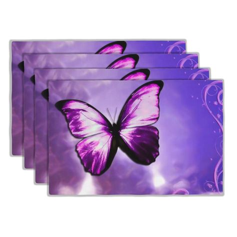 PRICES MAY VARY. Material: Our Mystical butterfly placemats are made of linen cloth, soft, heat resistant. The dinner mats are not only decorating your dining table but also protect your dining table from food stains and scratches during everyday use. A range of functions: Cute table mats keep the table clean from spilled food. Add decoration to a neutral space, or create a special occasion or holiday theme for your dining room table in easy move. Dining Table Decor: The beautiful animal nature Butterfly Placemats, Mystical Butterfly, Magic Butterfly, Magical Butterfly, Dining Decoration, Party Kitchen, Food Stains, Holiday Theme, Linen Cloth