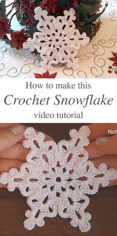 Making Snowflakes, Free Crochet Snowflake Patterns, Crochet Christmas Snowflakes, Crochet Snowflake, Simple Snowflake, Crochet Snowflake Pattern, Crochet Xmas, Crochet Ornaments, Crochet Snowflakes