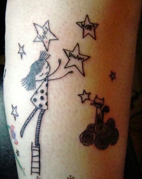 A marnie makes art work tattooed on my leg. When Marnie Was There, Make Art, I Tattoo, Tattoos, Art