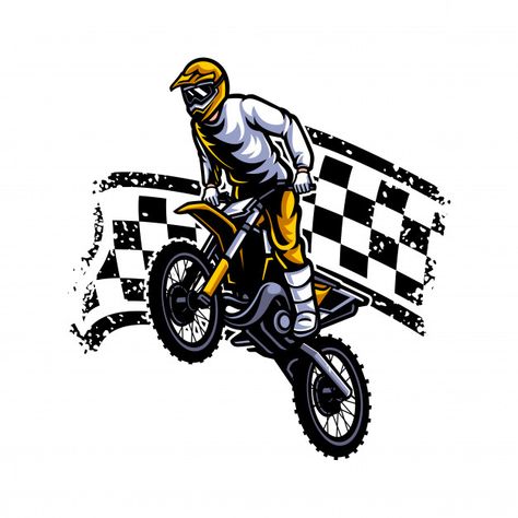 Motocross Vector, Sport Bike Rider, Motocross Logo, Nitro Circus, Bike Logo, Motorcycle Drawing, Bike Drawing, Motorcycle Logo, Enduro Motorcycle