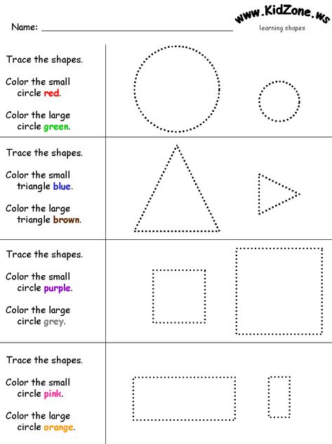 small & large shapes Small Medium Large Preschool Activities, Shapes Preschool Printables, Shapes Lessons, Shapes Worksheet Kindergarten, Shapes Kindergarten, Vip Kid, Shapes Preschool, Kindergarten Printables, Shapes Worksheets