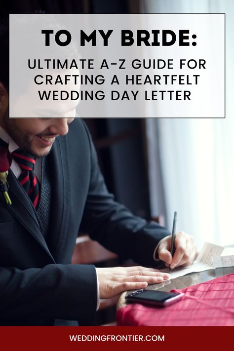 Pen down your feelings perfectly with this comprehensive guide to writing heartwarming letters to your wife. #WeddingDayLetter #LoveNotes #BrideLoveLetter #LetterforHer Wedding Day Letter, Letter To Wife, Letters To The Bride, Wedding Speeches, Wedding Letters, Wedding Speech, Letter To Yourself, Future Wife, Thoughts And Feelings