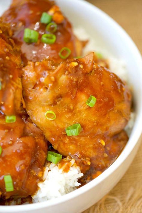 Teriyaki Chicken Thigh Recipes, Spicy Teriyaki Chicken, Teriyaki Chicken Thighs, Chicken Thigh Recipes Instant Pot, Recipes Instant Pot, Chicken Teriyaki Recipe, Sweet And Spicy Sauce, Orange Chicken Recipe, Pressure Cooker Chicken