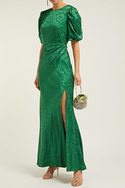 Monochrome Wedding, Green Gown, Three Graces, Silk Gown, Wear Green, Wedding Guest Dresses, Look Chic, Guest Dresses, Pistachio