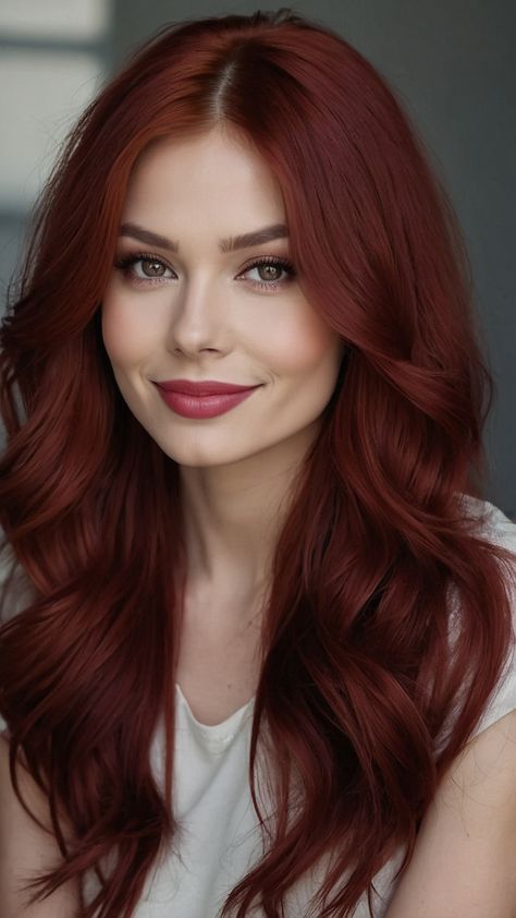 Cherry Red Hair Pale Skin, Cola Hair Color, Red Hair Pale Skin, Cherry Cola Hair Color, Cola Hair, Cherry Cola Hair, Hair Pale Skin, Cherry Red Hair, Highlights Balayage