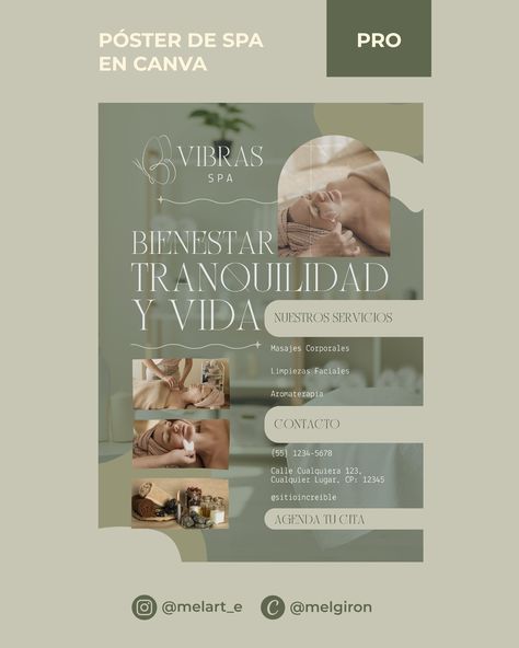 Encuentra más plantillas de carteles, afiches y pósters de spa ✨#spa #canva #plantilla #belleza #elegante Spa Flyers Ideas, Massage Design Poster, Massage Flyer Design, Spa Poster Design, Spa Flyer Design, Massage Poster, Spa Ads, Massage Flyer, Poster Spa