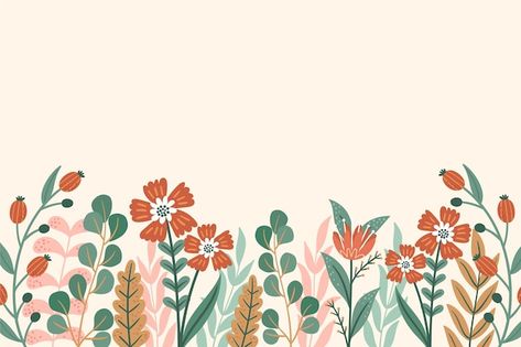 Hand drawn floral background | Free Vector #Freepik #freevector #flower-background #hand-drawn-nature #floral-wallpaper #floral-background Laptop Backgrounds, Pillow Crafts, Cute Laptop Wallpaper, Hand Drawn Floral, Free Desktop Wallpaper, Cute Desktop Wallpaper, Computer Backgrounds, Mac Wallpaper, Drawn Floral