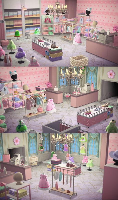 Happy Home Paradise Apparel Shop, Happy Home Paradise, Animal Crossing 3ds, Animal Crossing Memes, Animal Crossing Wild World, Island Theme, Magic Cards, New Animal Crossing, Pink Animals